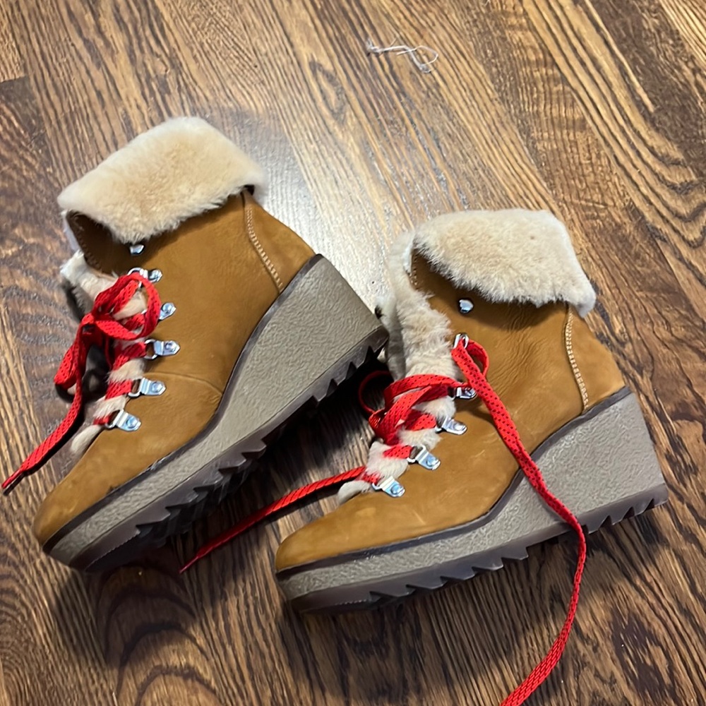 NWOT J. crew wedge boots